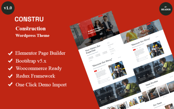 Constru – Construction Wordpress Theme WordPress Theme