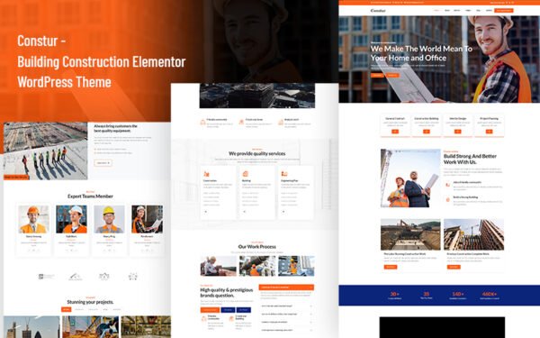 Constur – Building Construction Elementor WordPress Theme