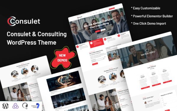Consulet – Consulting WordPress Theme
