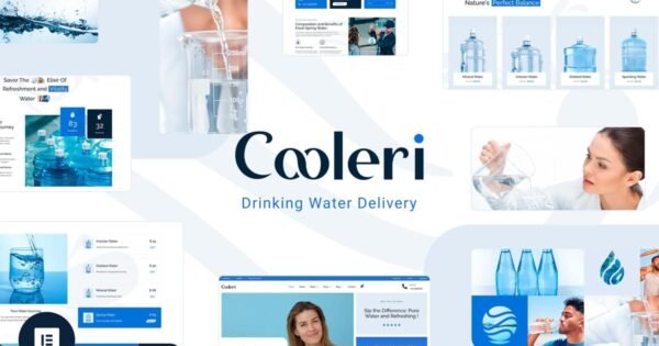 Cooleri – Drinking Water Delivery Elementor Pro Template Kit