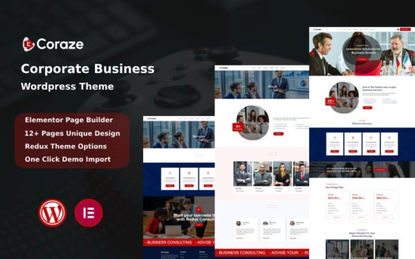 Coraze – Business Corporate WordPress Theme