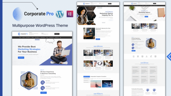 Corporate Pro – Multipage WordPress Theme using Elementor Builder
