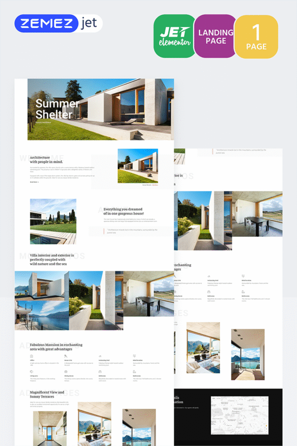 Cottager – Luxury Real Estate – Jet Elementor Kit
