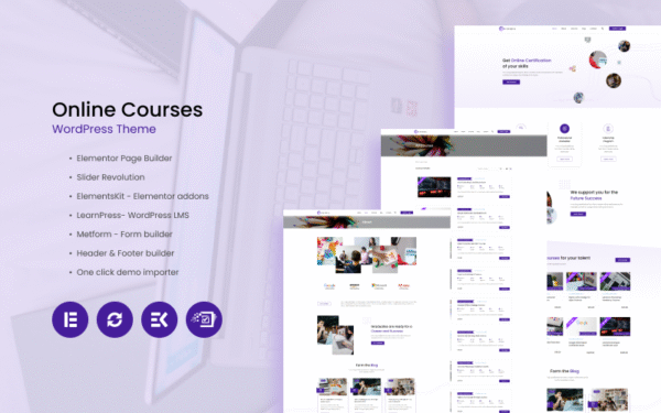 Courisa – Online Courses WordPress Theme