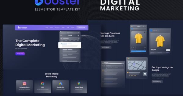 Booster – Digital Marketing Elementor Template Kit
