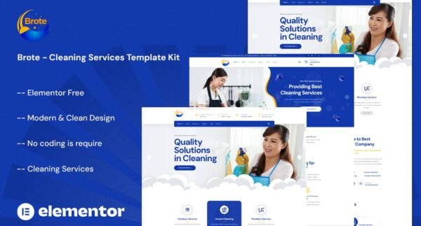 Brote – Cleaning Services Elementor Template Kit
