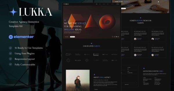 Lukka – Creative Agency Elementor Template Kit