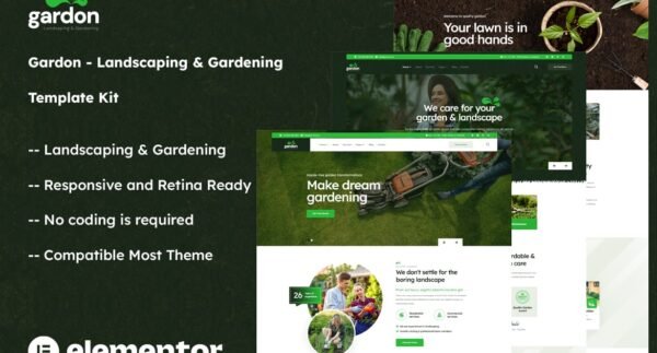Gardon – Landscaping & Gardening Elementor Template Kit