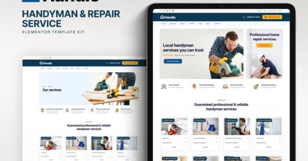 Handle – Handyman & Repair Service Elementor Template Kit