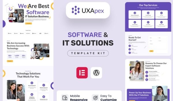 UXApex – IT Solutions & Services Company Elementor Template Kit