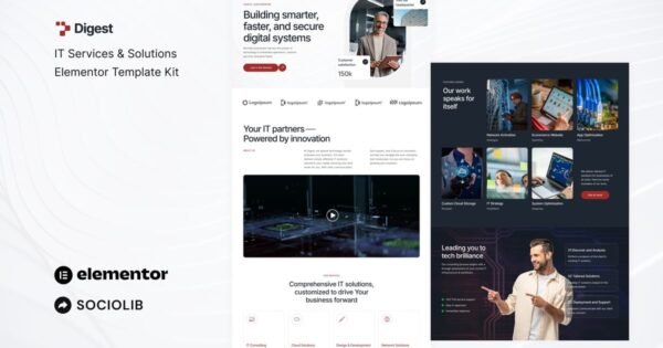 Digest – IT Services & Solutions Elementor Template Kit