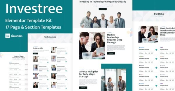 Investree – Venture Capital & Angel Investor Elementor Pro Template Kit