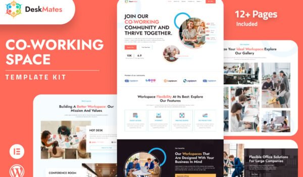 Deskmates – Coworking Space Elementor Template Kit