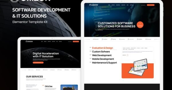 Orizon – Software Development & IT Solutions Elementor Template Kit