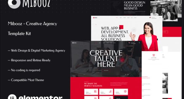 Mibooz – Creative Agency Elementor Template Kit