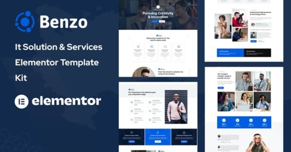 Benzo – It Solution & Services Elementor Template Kit