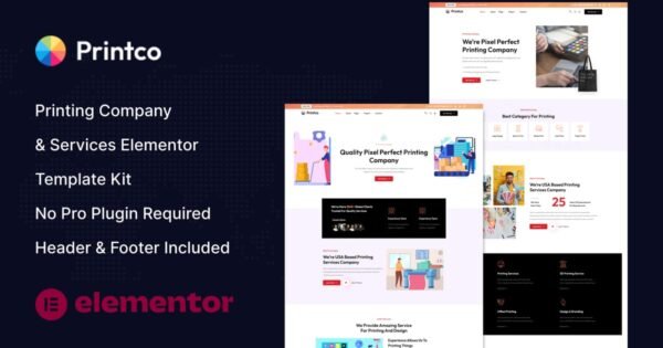 Printco – Printing Company & Services Elementor Template Kit