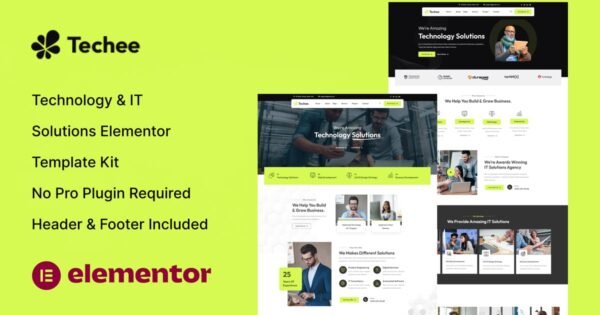 Techee – Technology & IT Solutions Elementor Template Kit