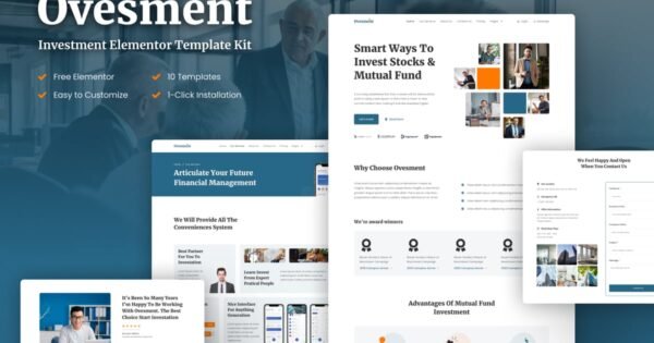 Ovesment – Investment & Finance Elementor Template Kit