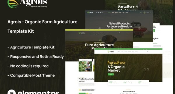 Agrois – Organic Farm Agriculture Template Kit