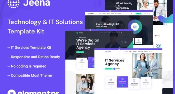 Jeena – Technology & IT Solutions Elementor Template Kit