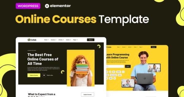 Collab – Online Courses Elementor Template Kit