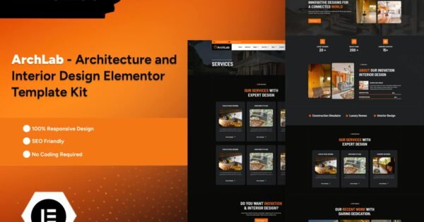 ArchLab – Architecture & Interior Design Elementor Pro Template Kit