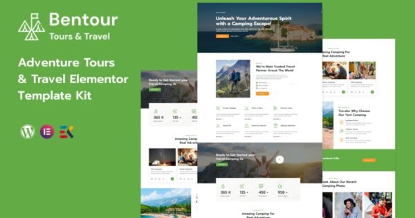 Bentour – Travel & Tour Booking Elementor Template Kit