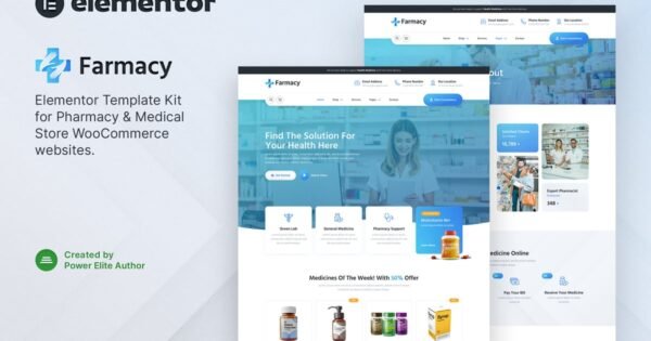 Farmacy – Pharmacy & Medical Store Elementor Template Kit