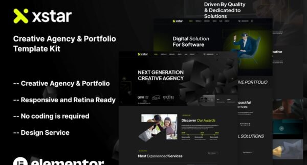 Xstar – Creative Agency & Portfolio Template Kit