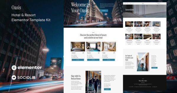 Oasis – Hotel & Resort Elementor Template Kit