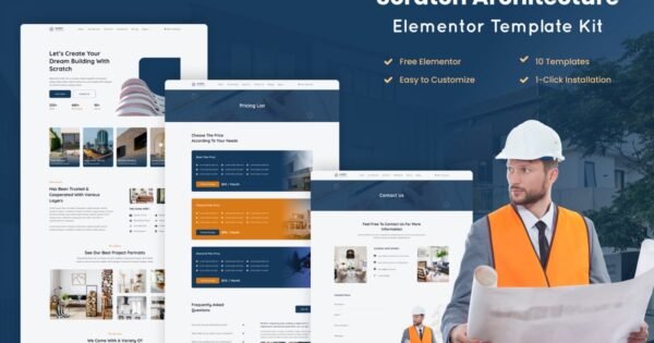 Scratch – Architecture Company Elementor Template Kit