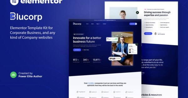 Blucorp – Corporate Business Elementor Template Kit