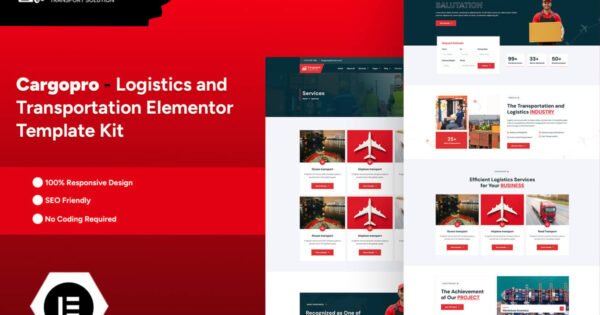 Cargopro – Logistics & Transportation Elementor Pro Template Kit