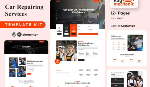 Kaymechanic – Car Repair & Auto Service Elementor Template Kit
