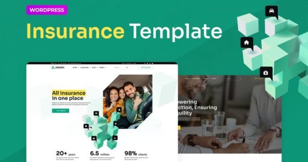 Insurx – Insurance Agency Elementor Pro Template Kit