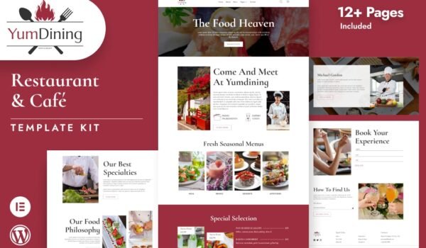 Yumdining – Restaurant & Café Elementor Template Kit