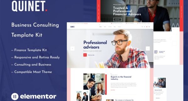 Quinet – Business Consulting Elementor Template Kit