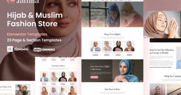 Jamila – Hijab & Muslim Fashion Store Elementor Pro Template Kit