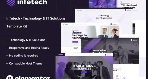 Infetech – Technology & IT Solutions Elementor Template Kit