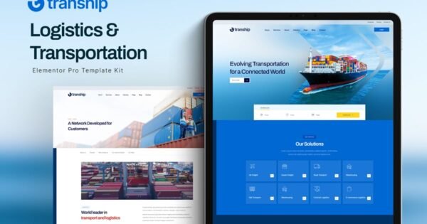 Tranship – Logistics & Transportation Services Elementor Template Kit