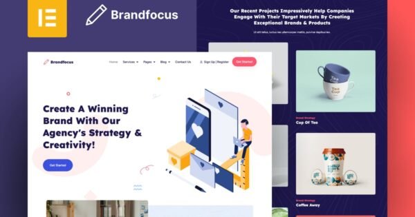 Brandfocus – Branding Agency Elementor Pro Template Kit