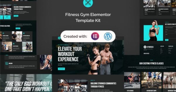 Gymrock – Fitness Gym Elementor Template Kit