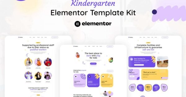 Kiddies – Kindergarten Elementor Template Kit