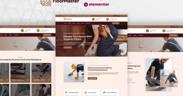 FloorMaster – Flooring & Construction Service Elementor Pro Template Kit
