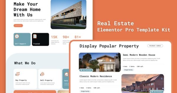 Newland – Real Estate Elementor Pro Template Kit