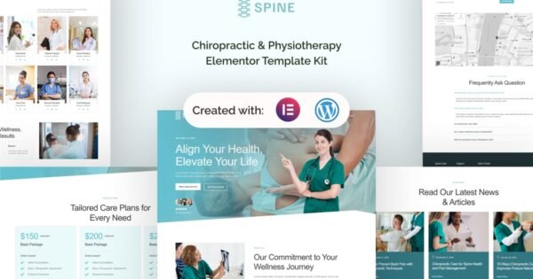 Spine – Chiropractic & Physiotherapy Elementor Template Kit