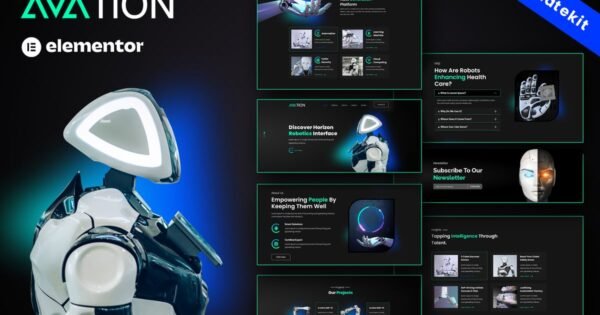 AVATION – Robotics & Artificial Intelligence Elementor Template Kit
