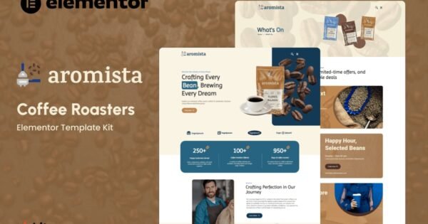Aromista – Coffee Roasters Elementor Template Kit