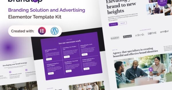 Brandtop – Branding Solution & Advertising Elementor Template Kit
